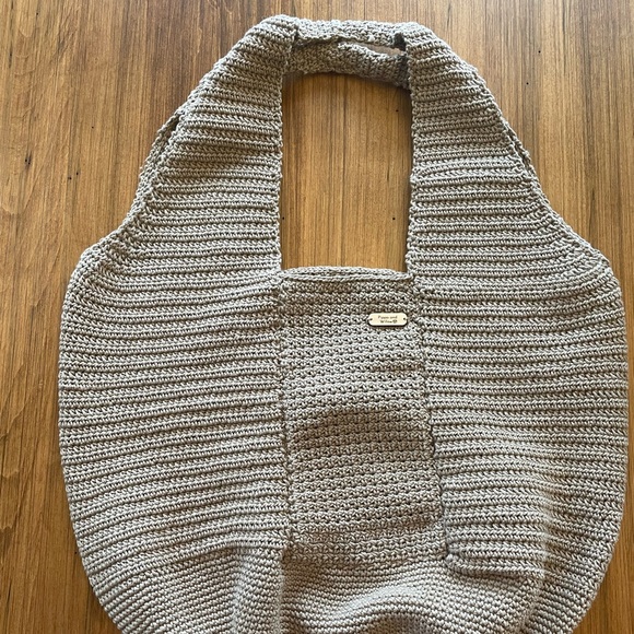 Handmade tan colour crocheted market bag. NEW - Picture 1 of 6